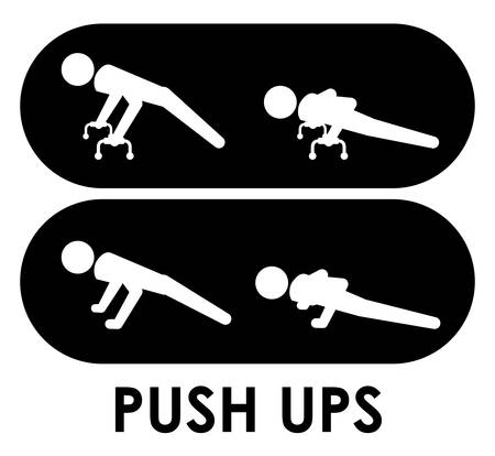 Fitness design over white background, vector illustrationのイラスト素材