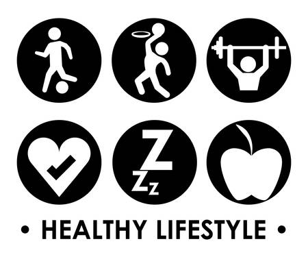 Fitness design over white background, vector illustrationのイラスト素材