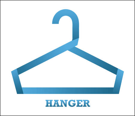 Hanger design over white background, vector illustrationのイラスト素材