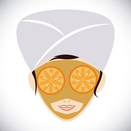 Spa design over white background, illustrationのイラスト素材