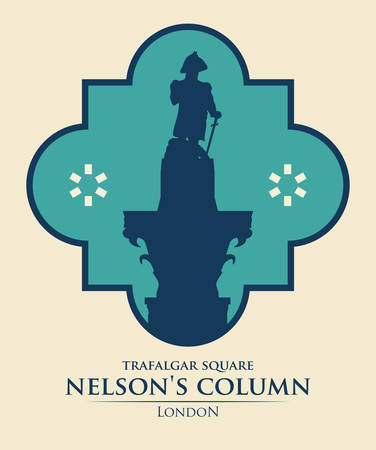 London design over beige background, illustrationのイラスト素材