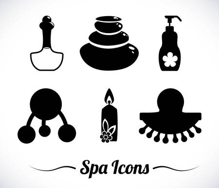 Spa design over background, illustrationのイラスト素材