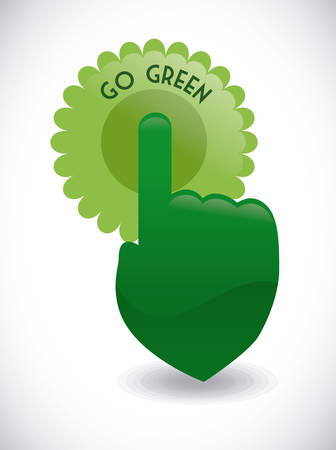 Ecology design over white background, illustrationのイラスト素材