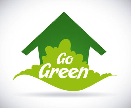 Ecology design over white background, illustrationのイラスト素材