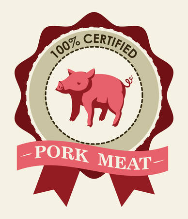 Farm design over beige background, illustrationのイラスト素材