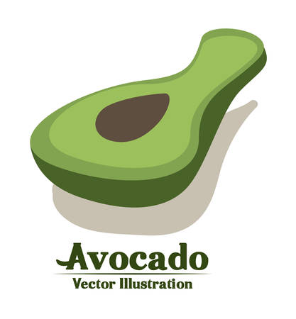 Groceries design over white background, illustrationのイラスト素材