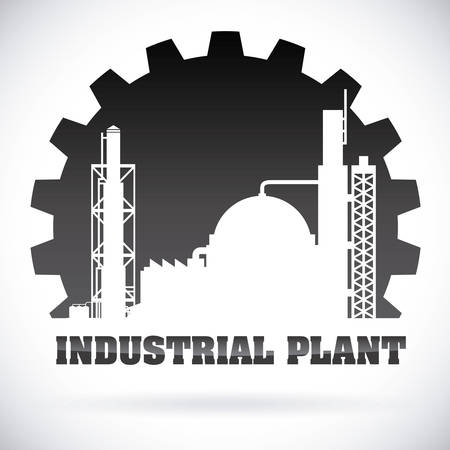 Industry design over white background, illustrationのイラスト素材
