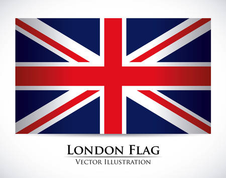London design over white background, illustrationのイラスト素材