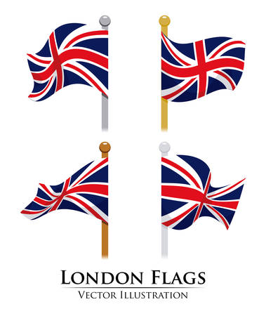 London design over white background, illustrationのイラスト素材