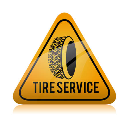 Tire design over white background, illustrationのイラスト素材