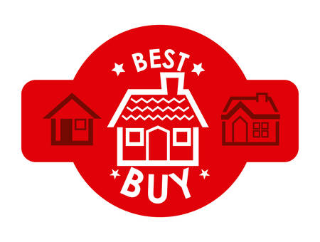 Real estate design over white background, illustrationのイラスト素材