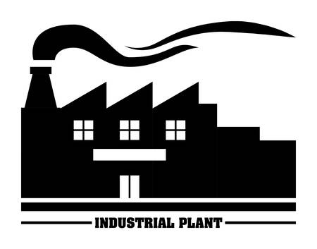 Industry design over white background, illustrationのイラスト素材