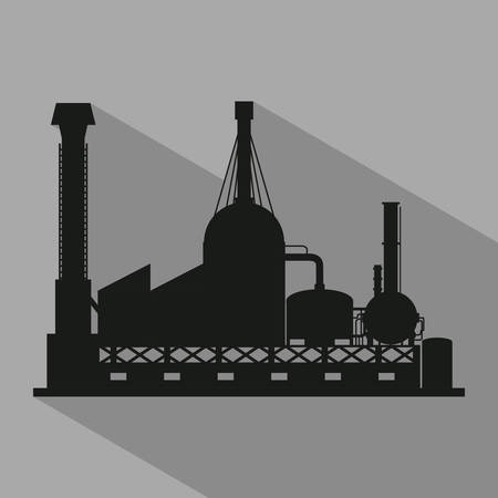 Industry design over gray background, illustrationのイラスト素材