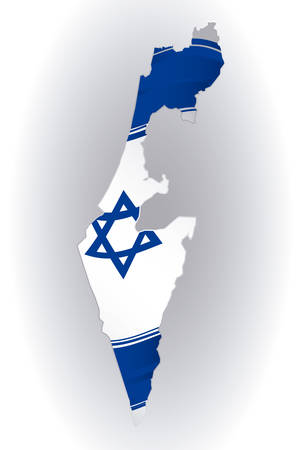 Israel design over white background, illustrationのイラスト素材