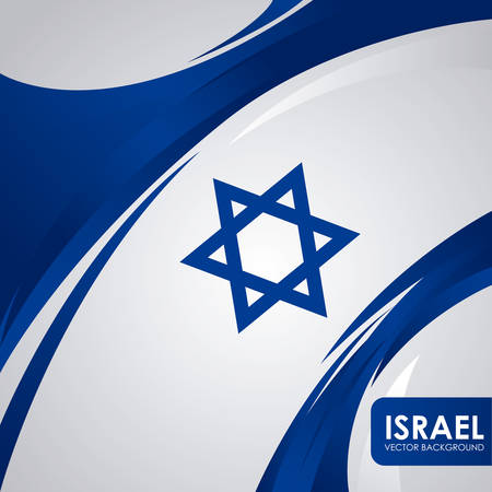 Israel design over white background, illustrationのイラスト素材