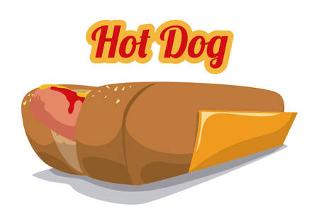 Food design over white background, illustrationのイラスト素材