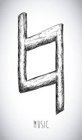 Music design over gray background, vector illustrationのイラスト素材