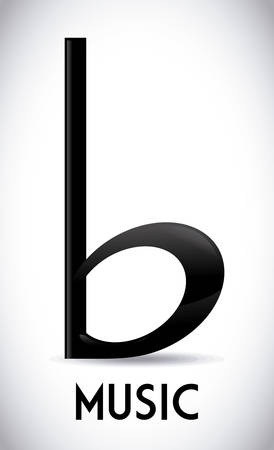 Music design over gray background, vector illustrationのイラスト素材