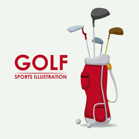 golf design over white background vector illustrationのイラスト素材