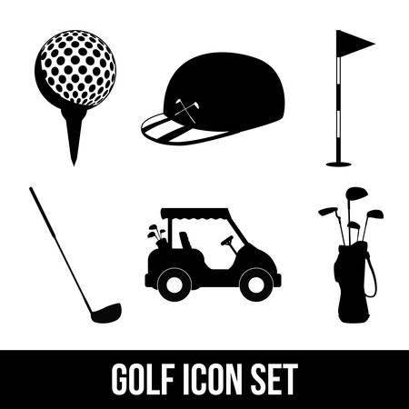 golf design over white  background vector illustrationのイラスト素材