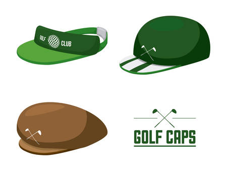 golf design over white  background vector illustrationのイラスト素材