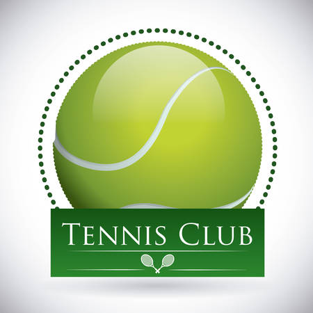 tennis design over gray background vector illustrationのイラスト素材