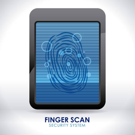 security system over gray background vector illustrationのイラスト素材