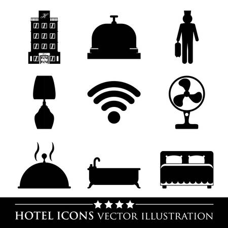 hotel design over white background vector illustrationのイラスト素材