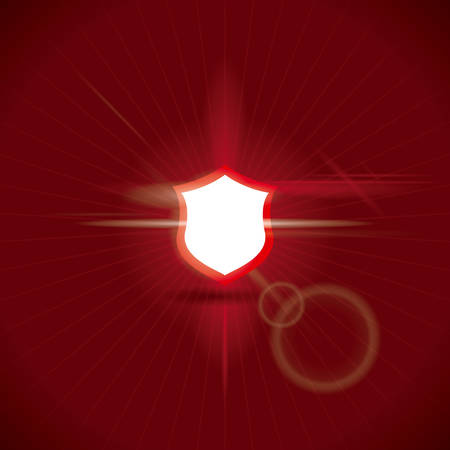 security design over red background vector illustrationのイラスト素材