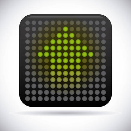 arrows design over gray background vector illustrationのイラスト素材