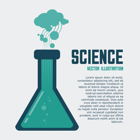 science design over white background vector illustrationのイラスト素材