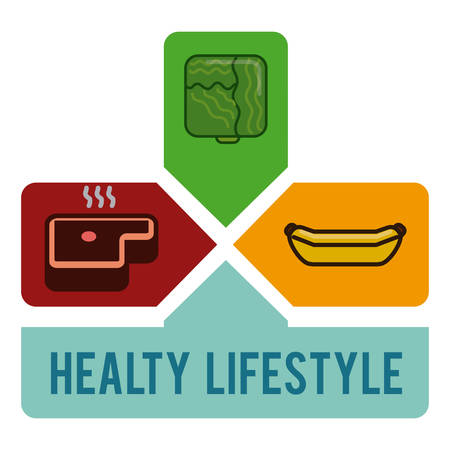 healthy design over white background vector illustrationのイラスト素材