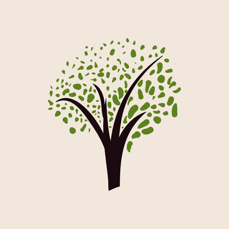 tree design over white background vector illustrationのイラスト素材