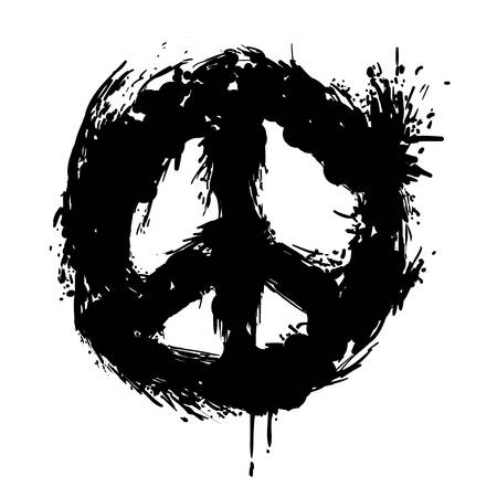peace design over white background vector illustrationのイラスト素材