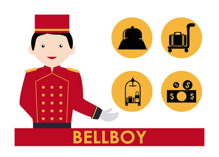 hotel design over white background vector illustrationのイラスト素材