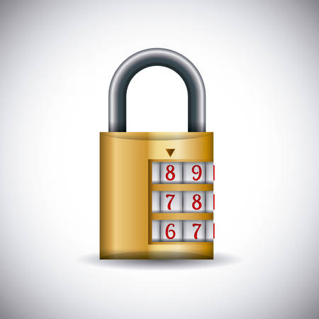 security design over  gray background vector illustrationのイラスト素材