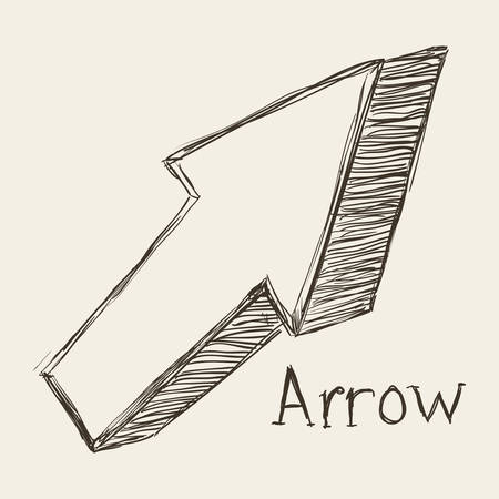 arrows design over white background vector illustrationのイラスト素材