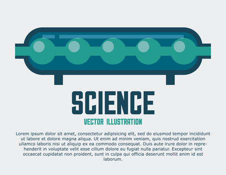 science design over white background vector illustrationのイラスト素材