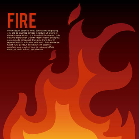 fire design over red  wine background vector illustrationのイラスト素材