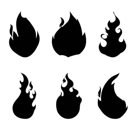 fire design over white background vector illustrationのイラスト素材