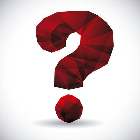 doubt design over background vector illustrationのイラスト素材