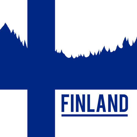 Finland graphic design , illustrationのイラスト素材