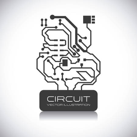 circuit graphic design , illustrationのイラスト素材