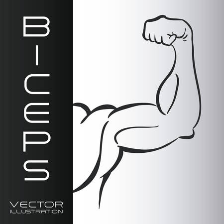 bodybuilding graphic design , vector illustrationのイラスト素材