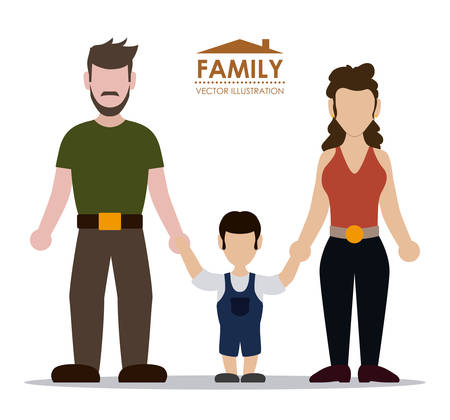 family graphic design , vector illustrationのイラスト素材
