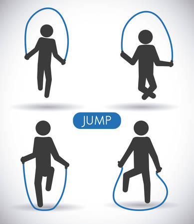 jump graphic design , vector illustrationのイラスト素材
