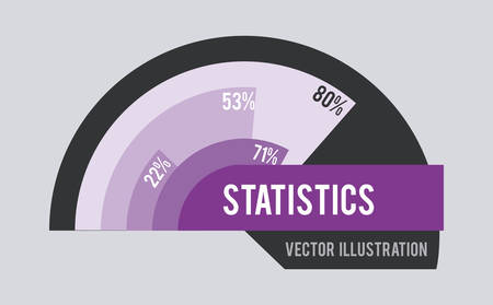 statistics graphic design , vector illustrationのイラスト素材