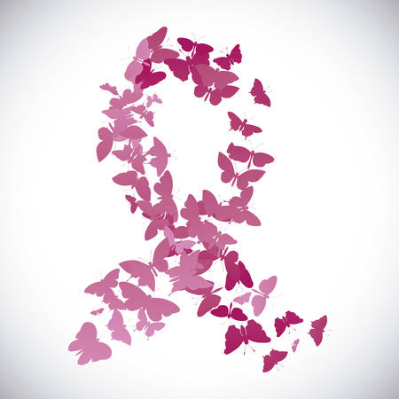 breast cancer graphic design , vector illustrationのイラスト素材