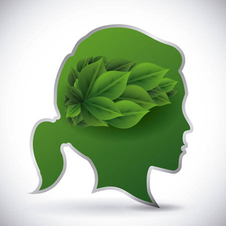 think green graphic design , vector illustrationのイラスト素材