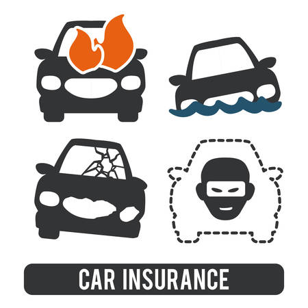 insurance graphic design , vector illustrationのイラスト素材